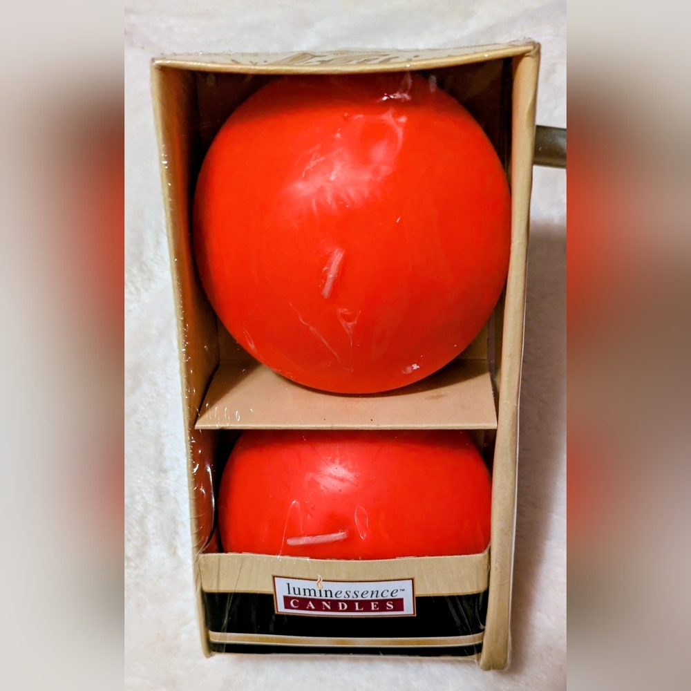 Candles Luminess Bold Red Spherical Candles Floating 2.5 x 2.5